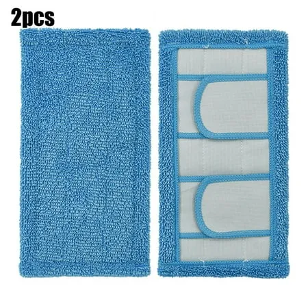 2 Pack Reusable Microfiber Mop Pads For Swiffer Wet and Dry Models Washable Sweeper Refills