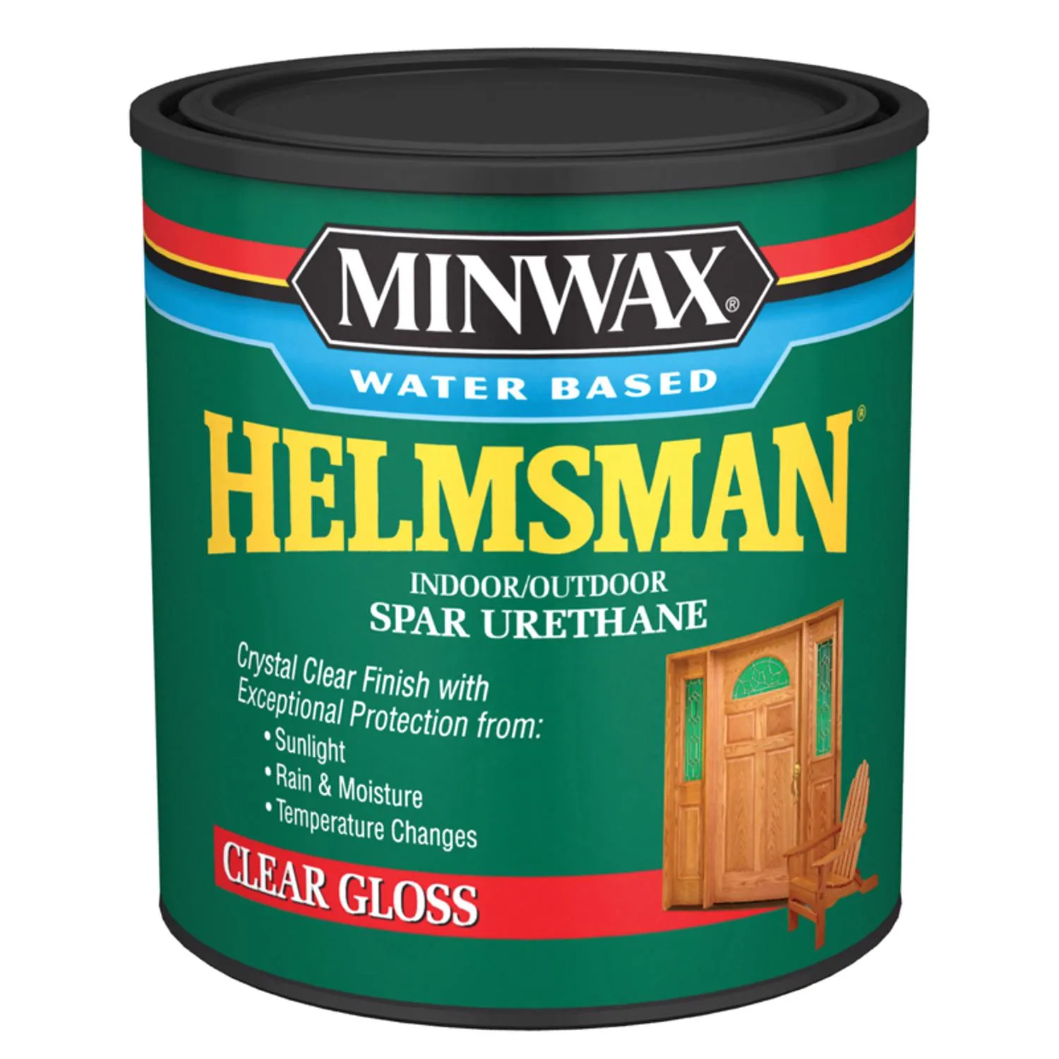 Helmsman 1-Quart Gloss Water-Based Spar Urethane, MINWAX, 630500444