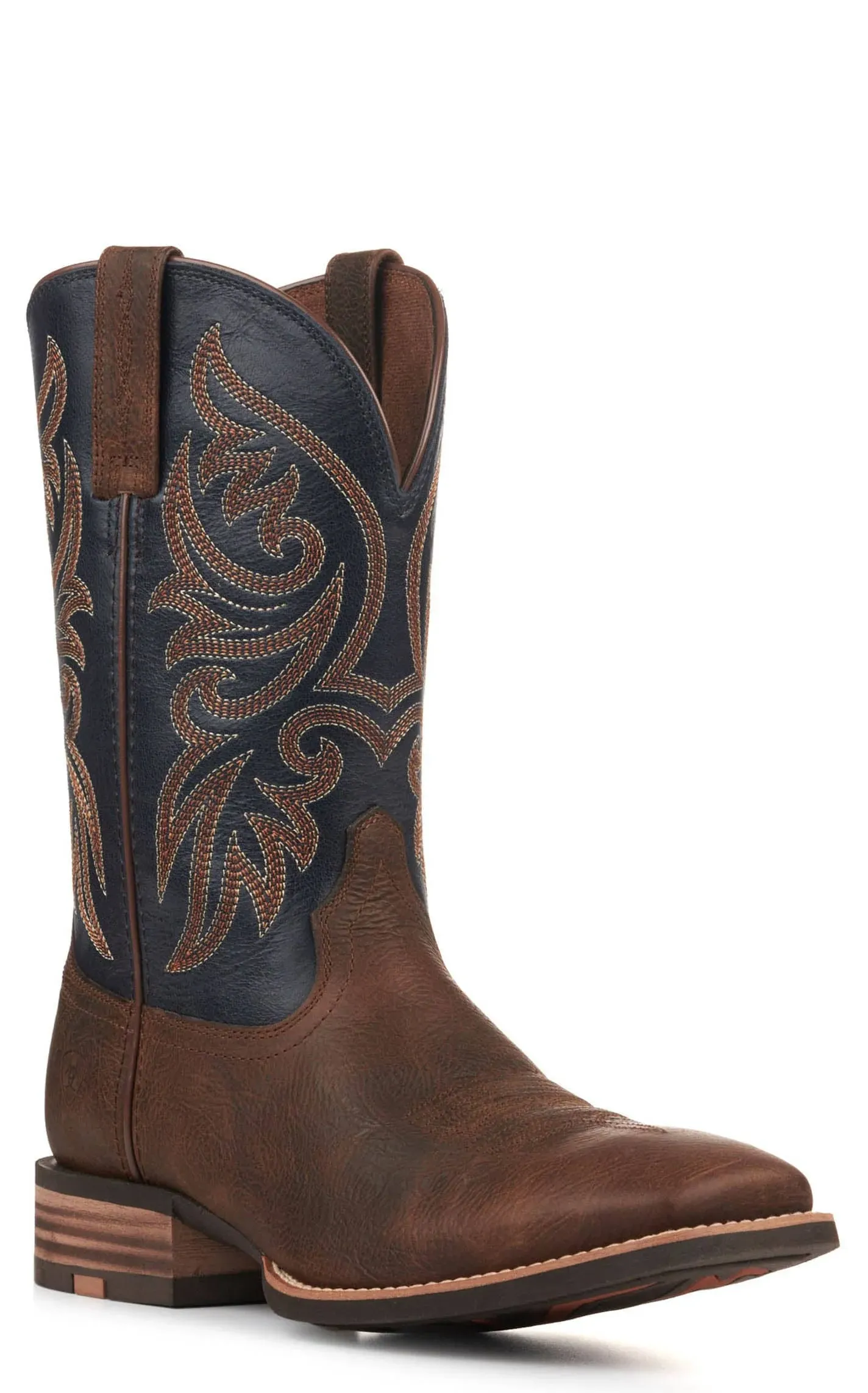 "Ariat Men's Slingshot Rowdy Rusty Dark Denim Square Toe Boot"