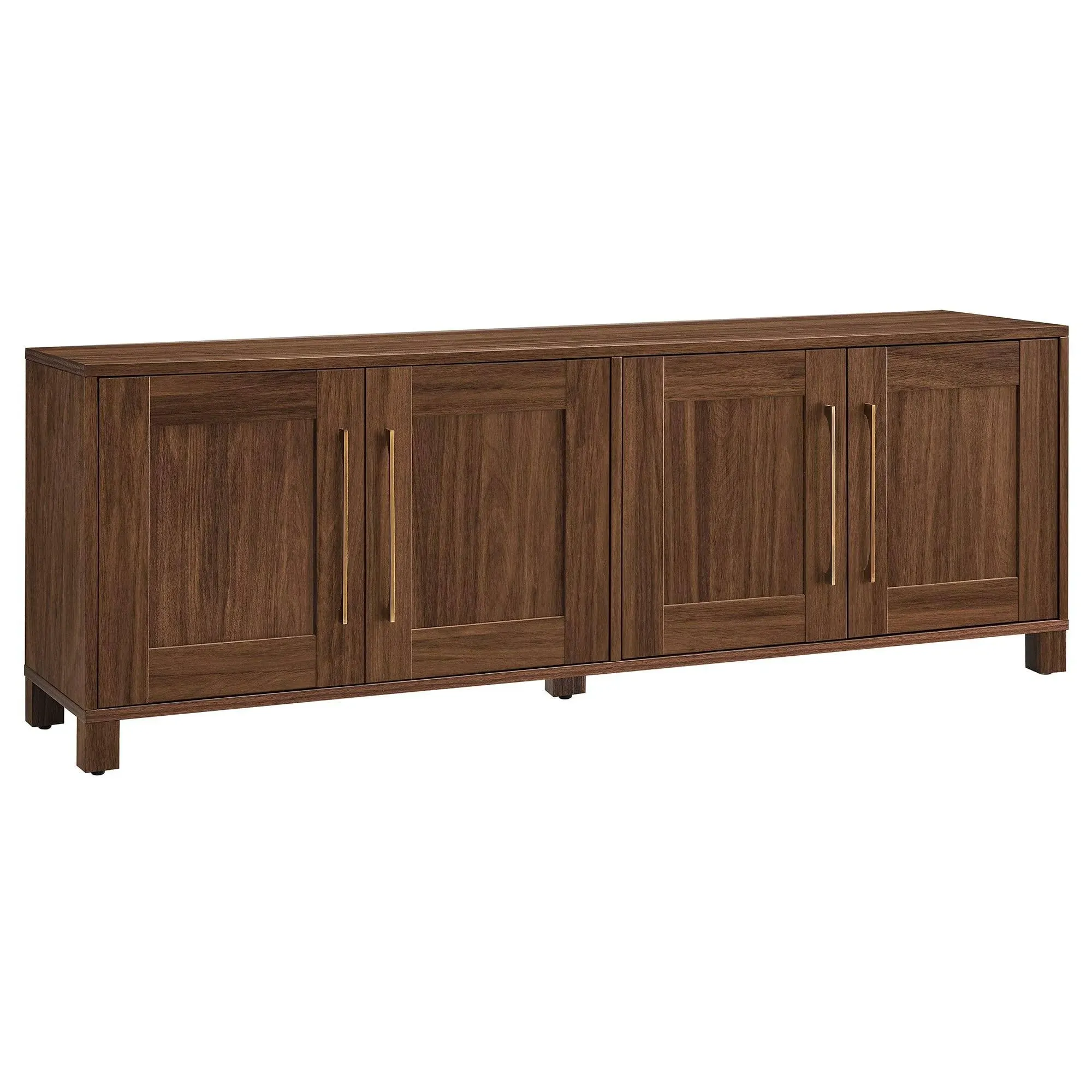 Henn&amp;Hart 68&#034; Walnut Finish TV Stand