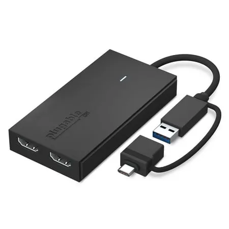 Plugable HDMI-USB-USB-C Audio-Video Adapter