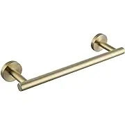 kimzcn Single Towel Bar for Bathroom SUS304 Stainless Steel 12-Inch Towel Holder, Wall Mount Towel Bar Rod Hotel Style Brushed PVD Zirconium Gold