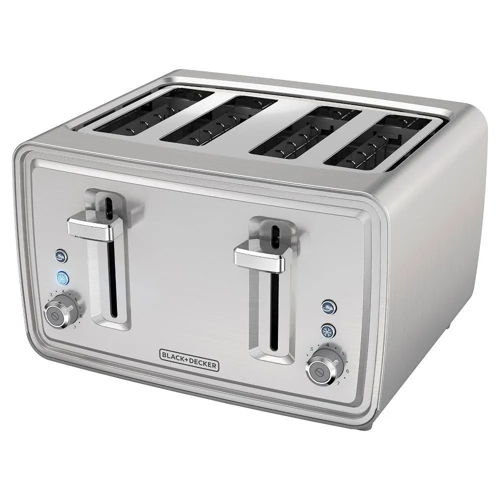 Black & Decker TR4900SSD 4-Slice Toaster - Silver