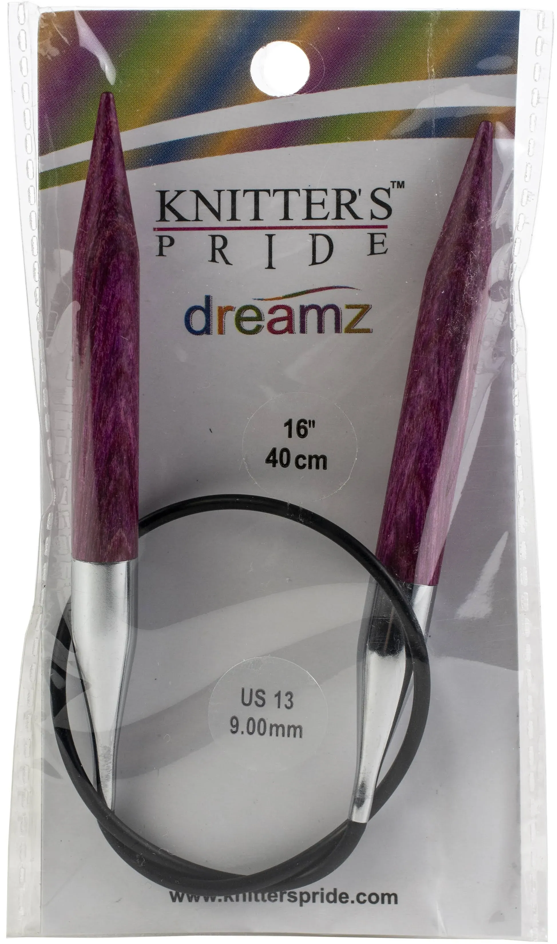 Knitter's Pride Dreamz Fixed Circular Needles 16"-Size 13/9mm