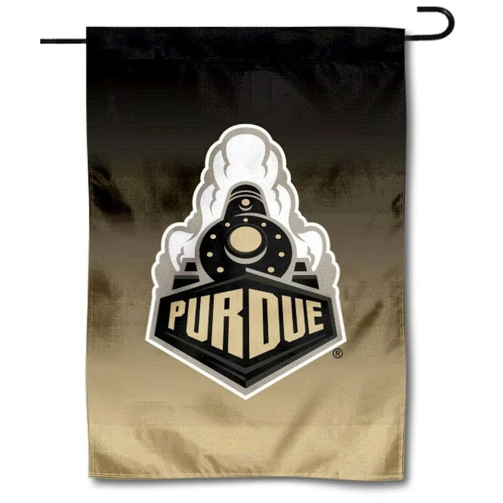 Purdue Gradient Colors Garden Flag and Yard Banner