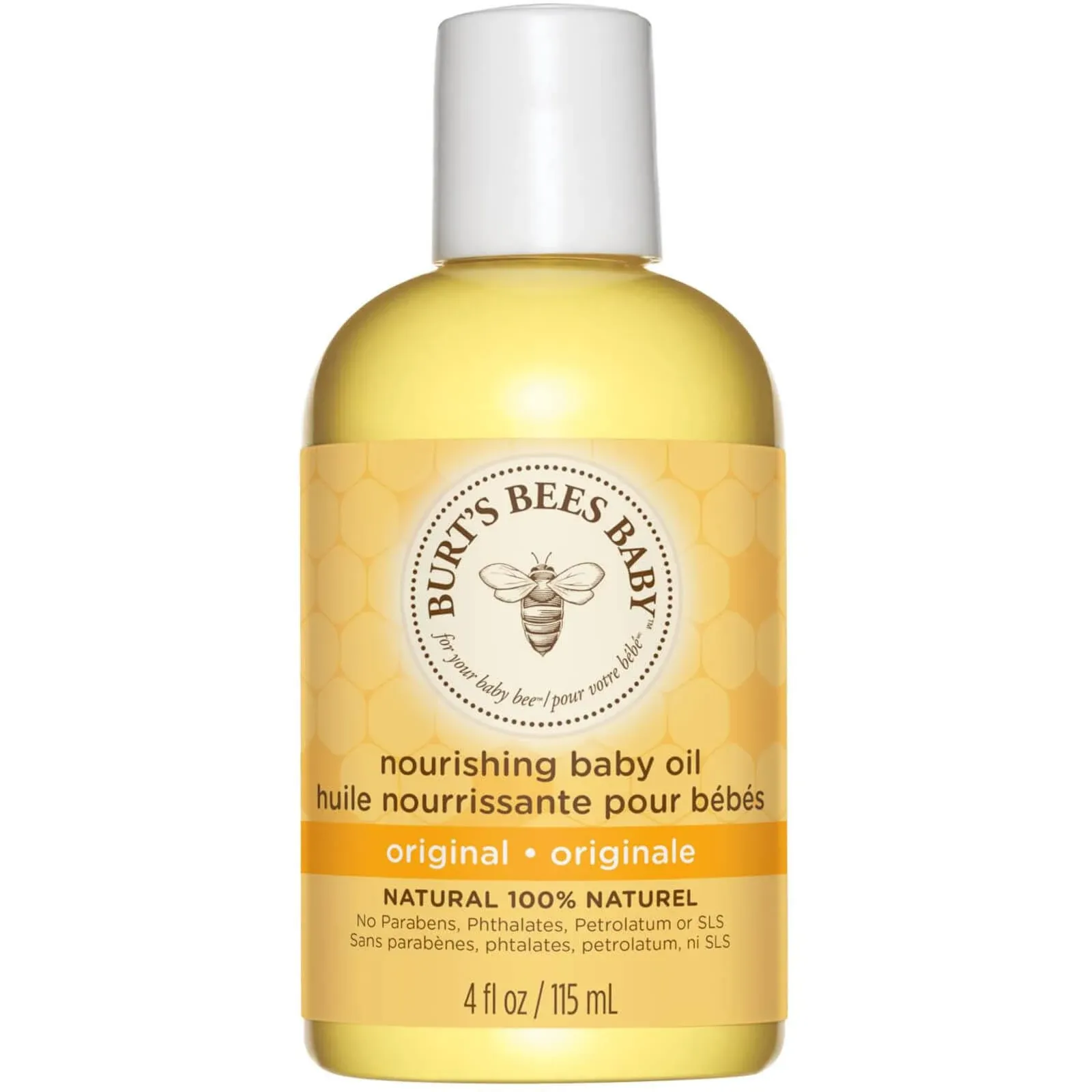 Burt's Bees Baby™ Nourishing Baby Oil, 100% Natural Baby Skin Care - 4 Ounce Bottle - Pack of 3