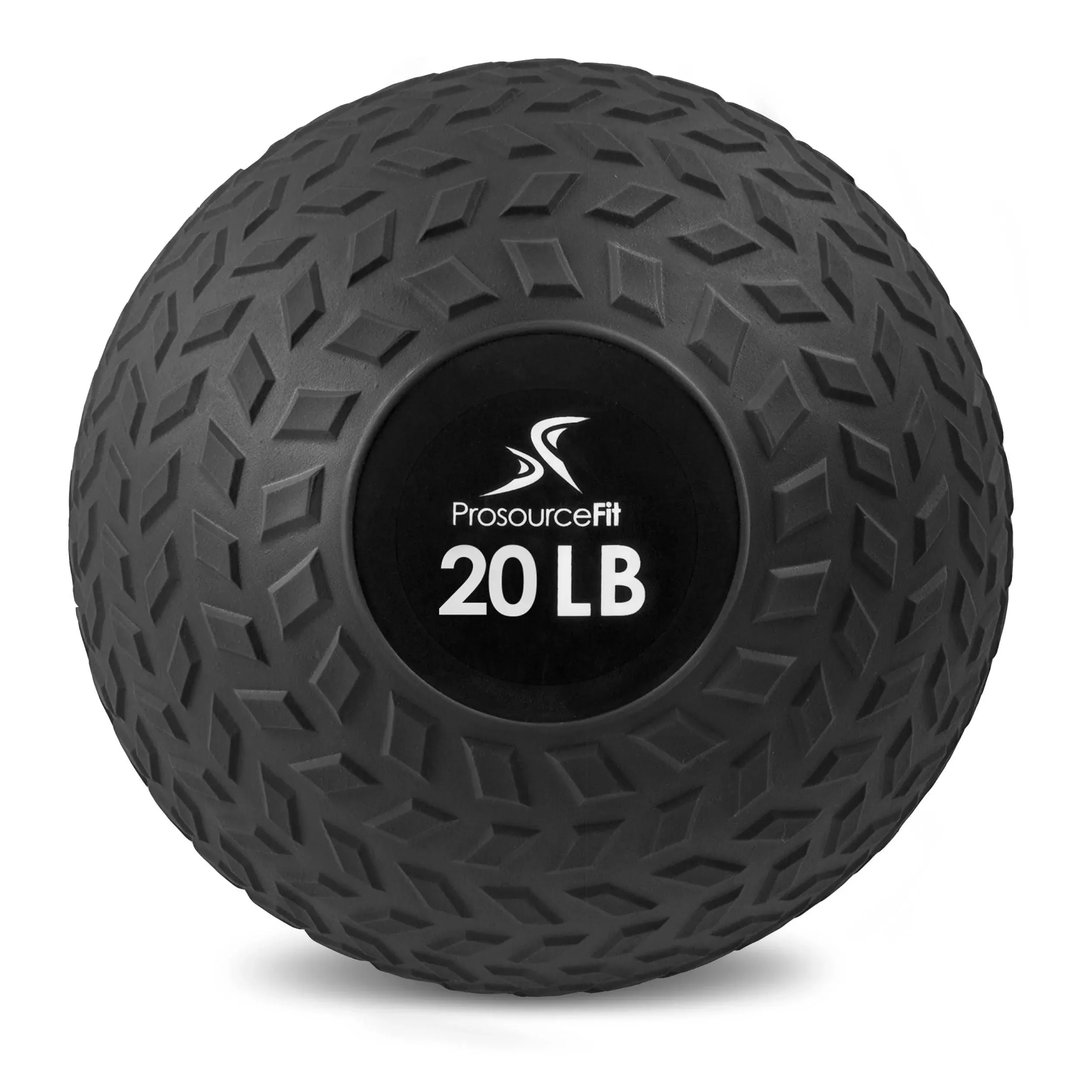 ProsourceFit Tread Slam Ball 50 lb, Black