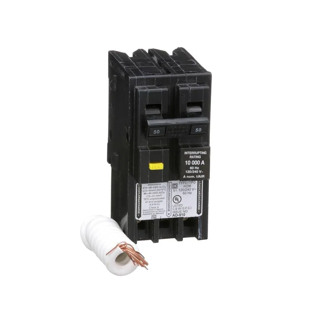 Square D HOM250GFI Circuit Breaker