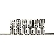 Genius Tools 6PC 1/4" Dr. SAE Universal Hand Socket Set (12-Point) - US-206S