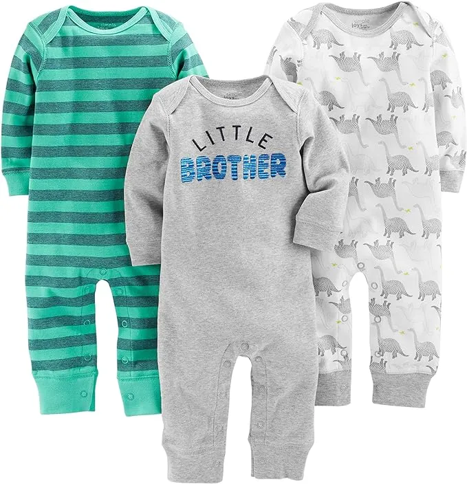 Simple Joys by Carter's baby-boys 3-pack Jumpsuits