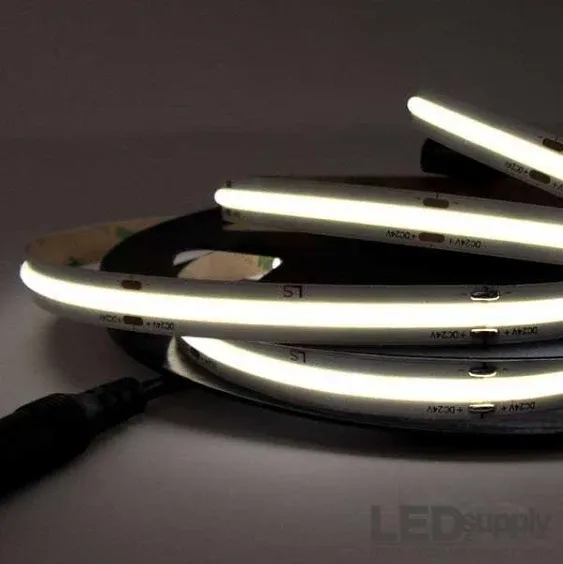 2m/6.6ft Cob Led Strip Lights Flexible Bendable Fob Led Rope Lights Dc 5v 320 Le