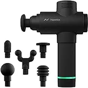 Hypervolt 2 - Featuring Quiet Glide Technology - Handheld Percussion Massage Gun | 3 Speeds, 5 Interchangeable Heads | Helps Relieve Sore Muscles and Stiffness (Hypervolt 2 Black) FSA and HSA EligibleHypervolt 2 - Featuring Quiet Glide Technology - Handh