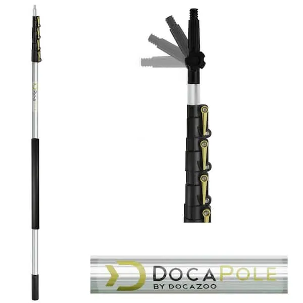 DOCAZOO DocaPole Telescoping Extension Pole, 30 ft Reach, 6 to 24 ft - Multi-...