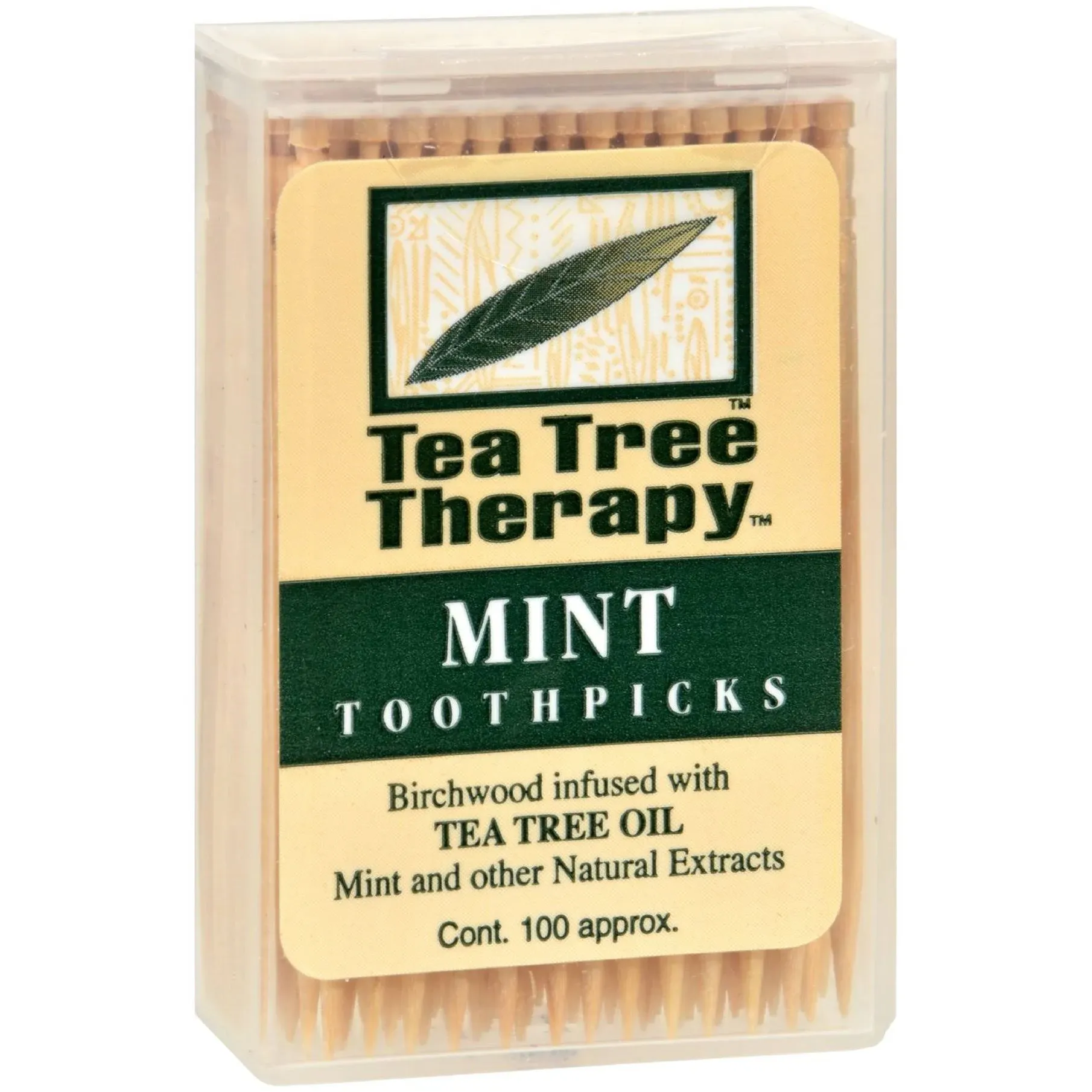 Tea Tree Therapy Toothpicks, Mint - 100 count