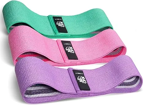 CFX Resistance Hip Bands, Fitnessbänder Set Yogagurt in 3 Zugkraftstärken Trainingsband Yogaband ALS Widerstand und Unterstützung fürs Beintraining, Krafttraining und Klimmzüge