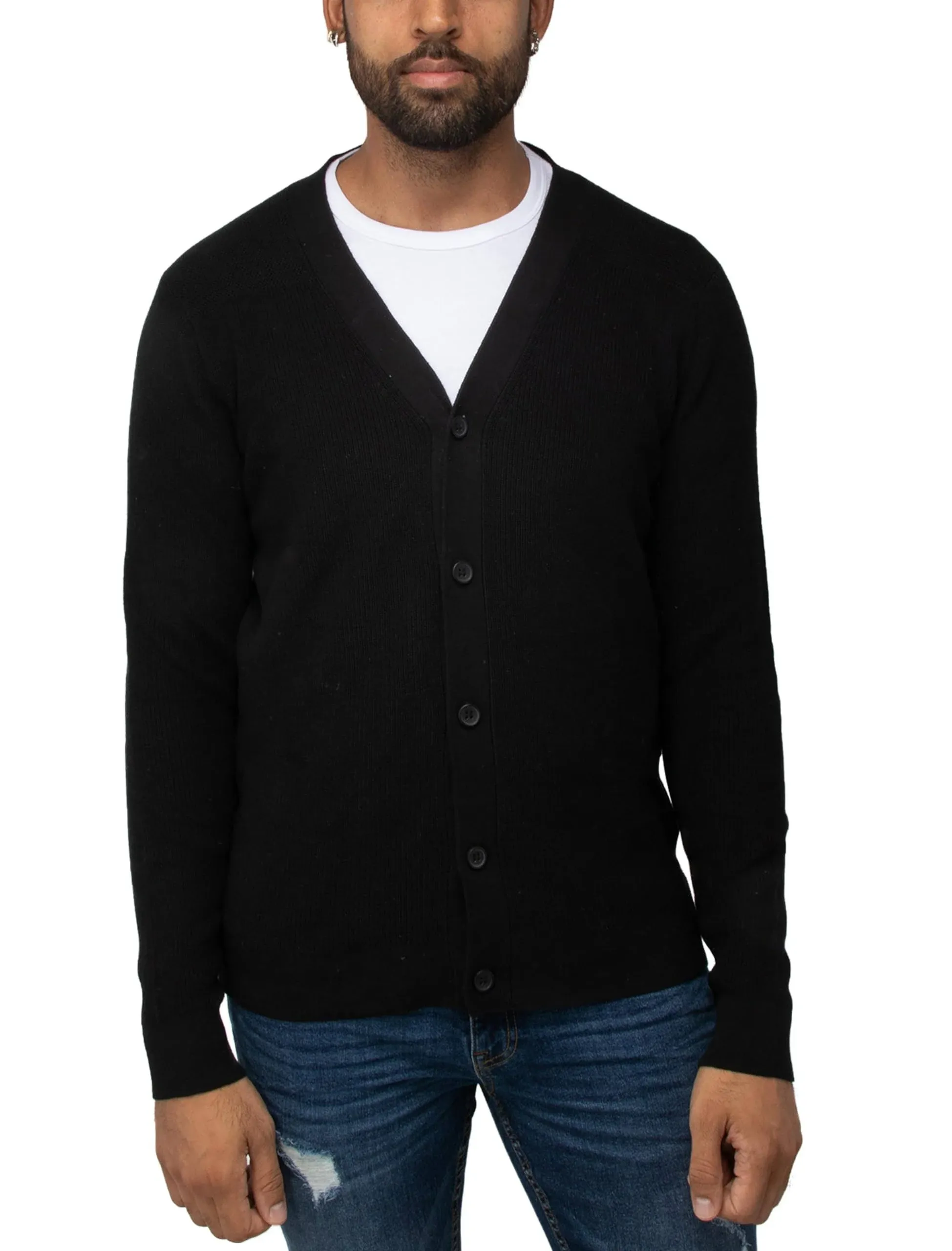 X RAY Men's Cotton Cardigan Sweater