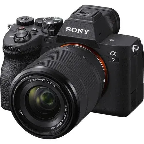 Sony Alpha A7 IV Mirrorless Digital Camera with 28-70mm Lens, Deluxe Carrying Case, Sandisk 128GB SD Card