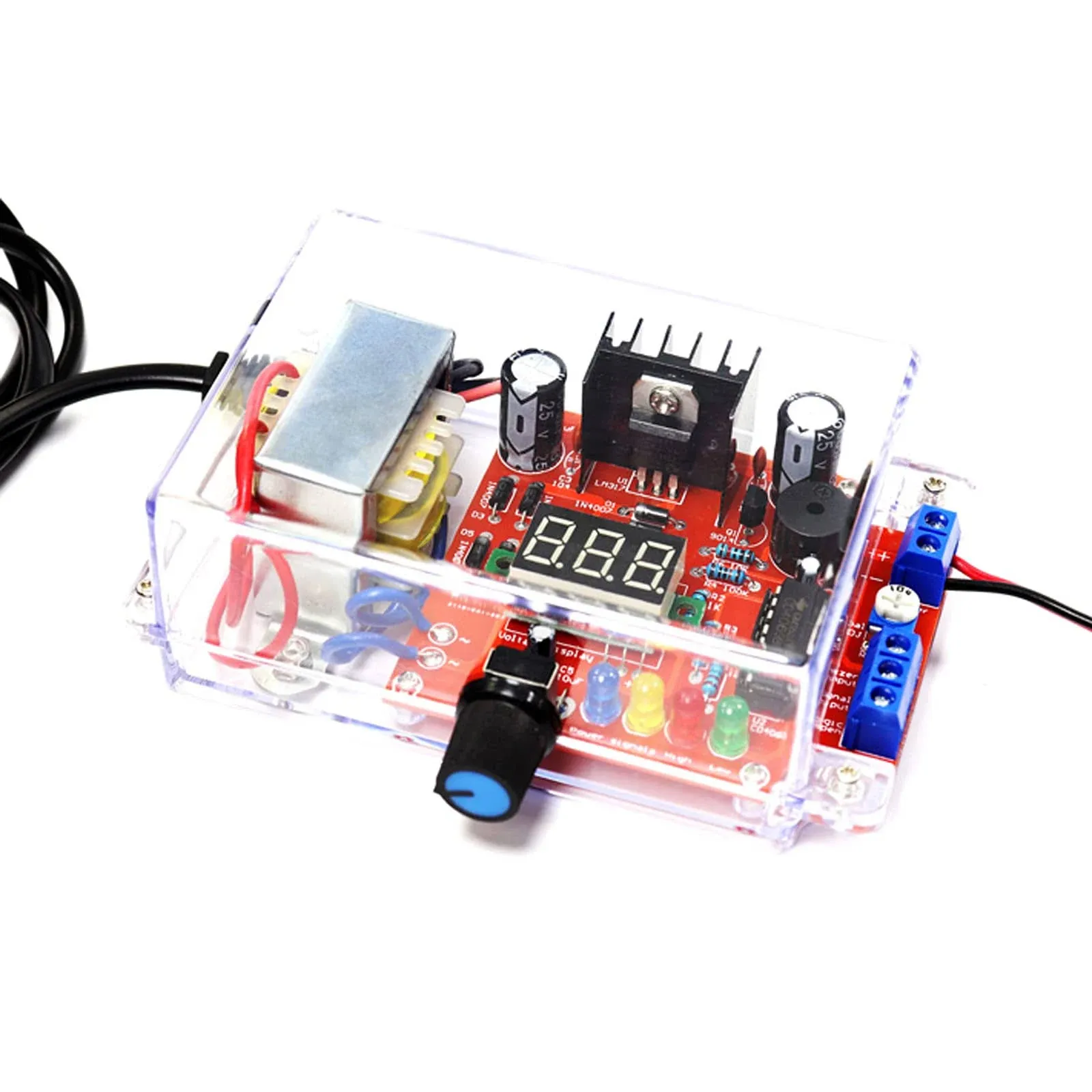 LM317 Adjustable Voltage Regulator Kit, PEMENOL AC-DC 110V to 1.25V-12V Electron