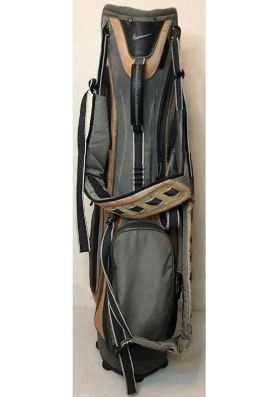 Nike Extreme Lite Sport Golf Stand Bag 5-Way W/ Rain Cover Grey Orange - Sports ...