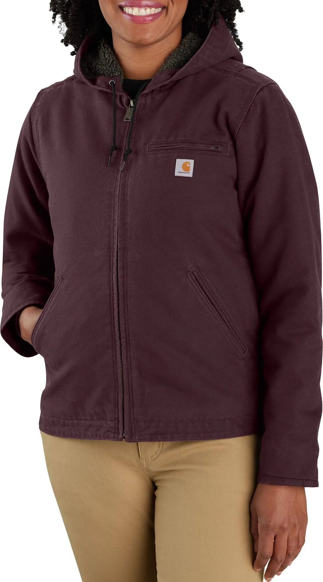 Carhartt Women's Washed Duck Sherpa Lined Jacket