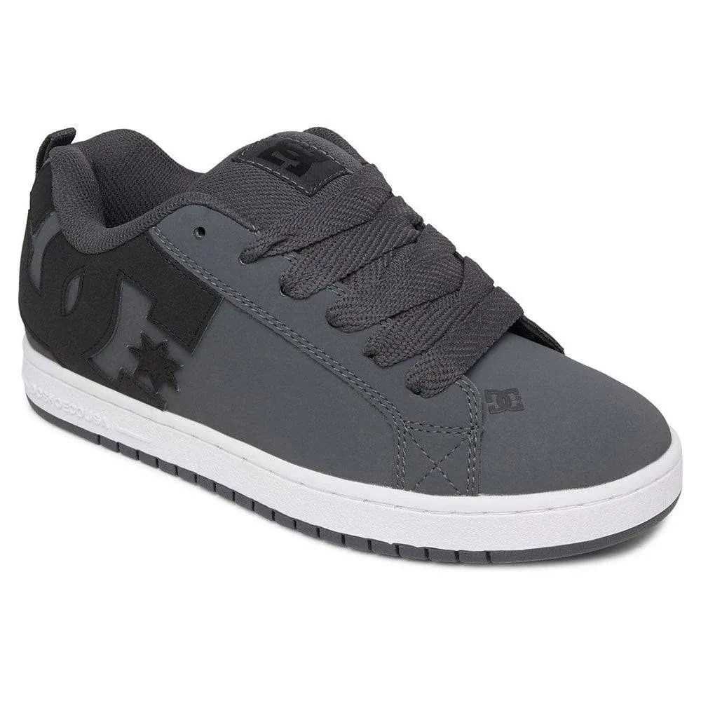 DC mens Court Graffik Casual Skate Shoe, Black/Black/Black, 9.5 US