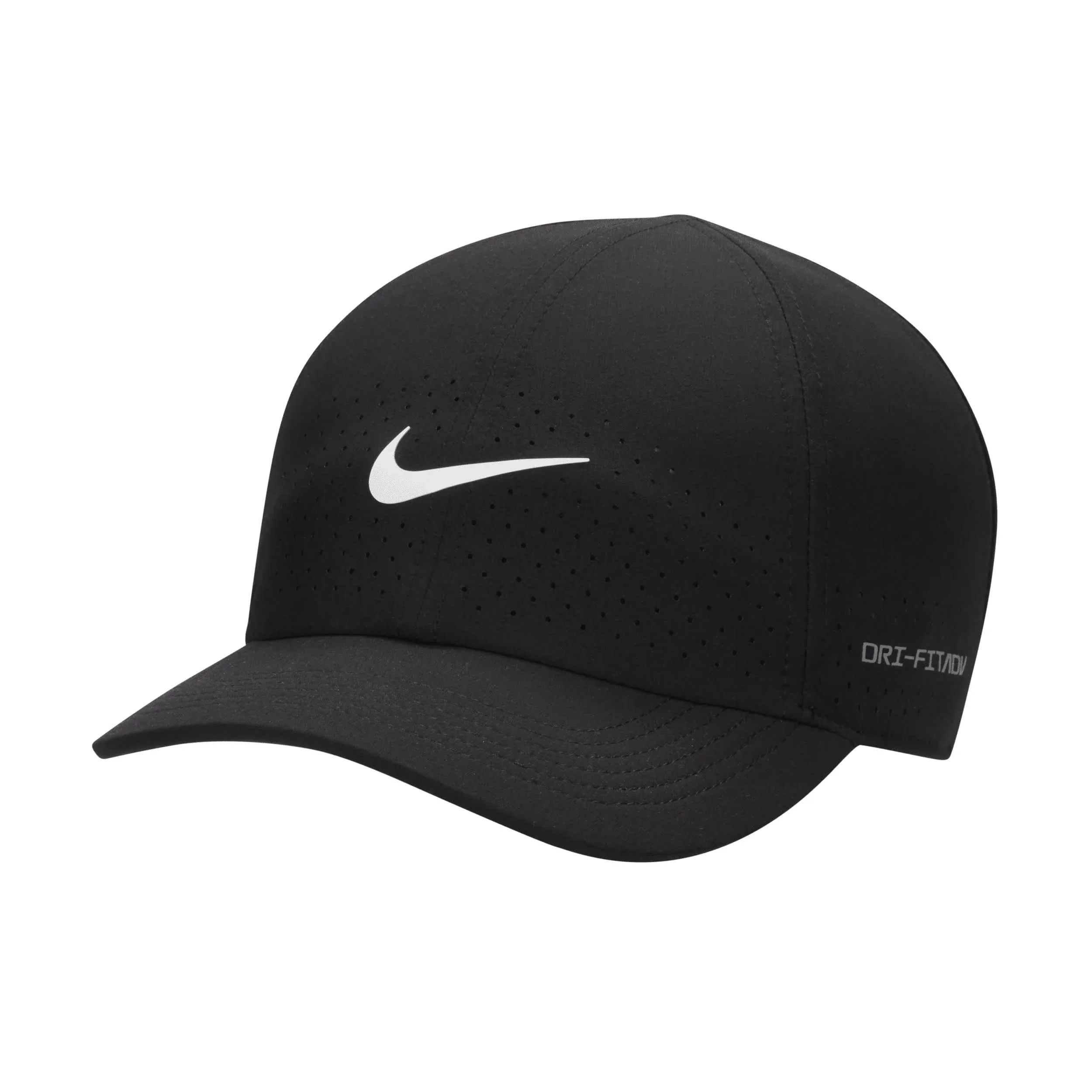 NIKE Dri-FIT ADV Club Unstructured Tennis Cap 010 - black/white M/L