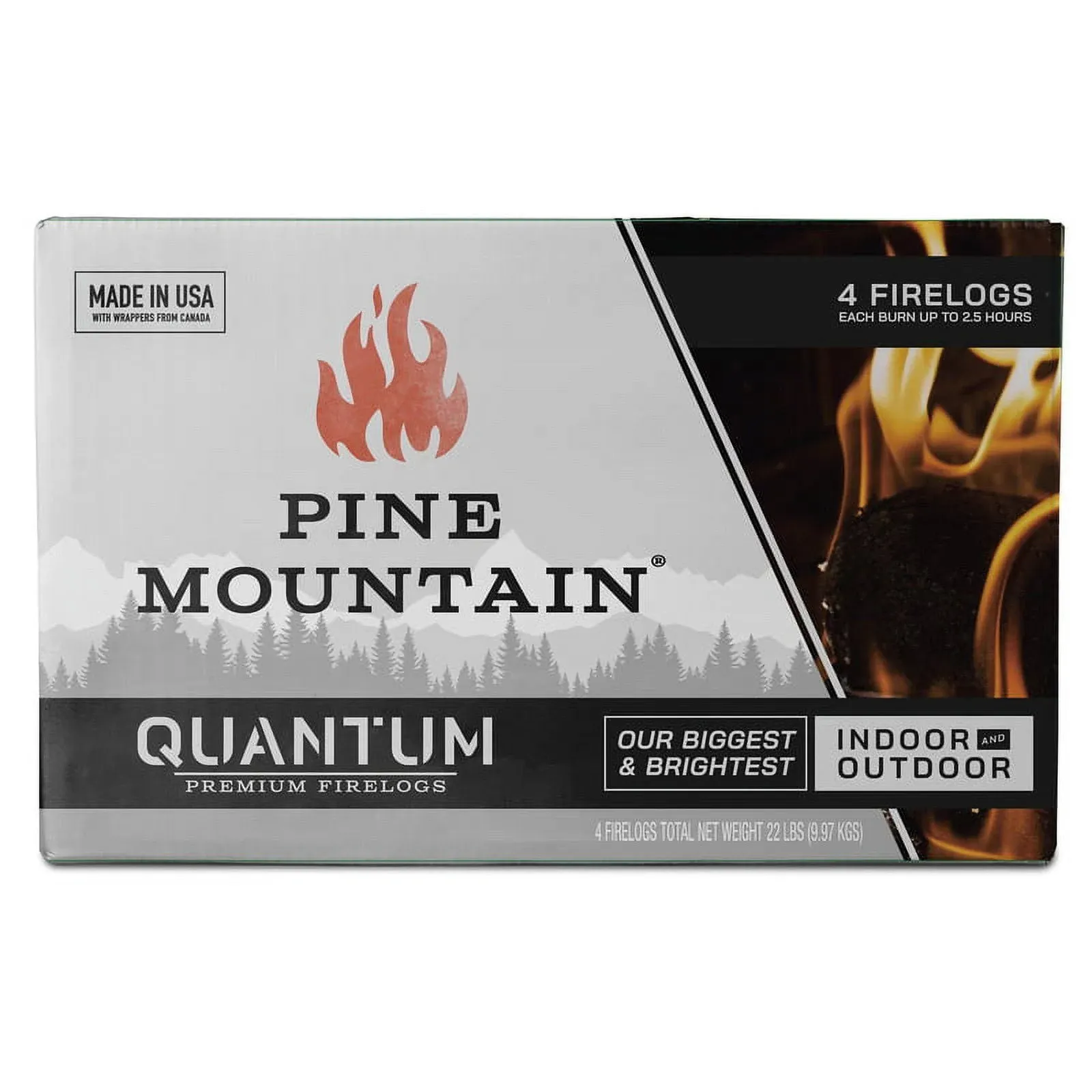 Pine Mountain - 800-000-186 - Quantum Fire Log - 4/Pack