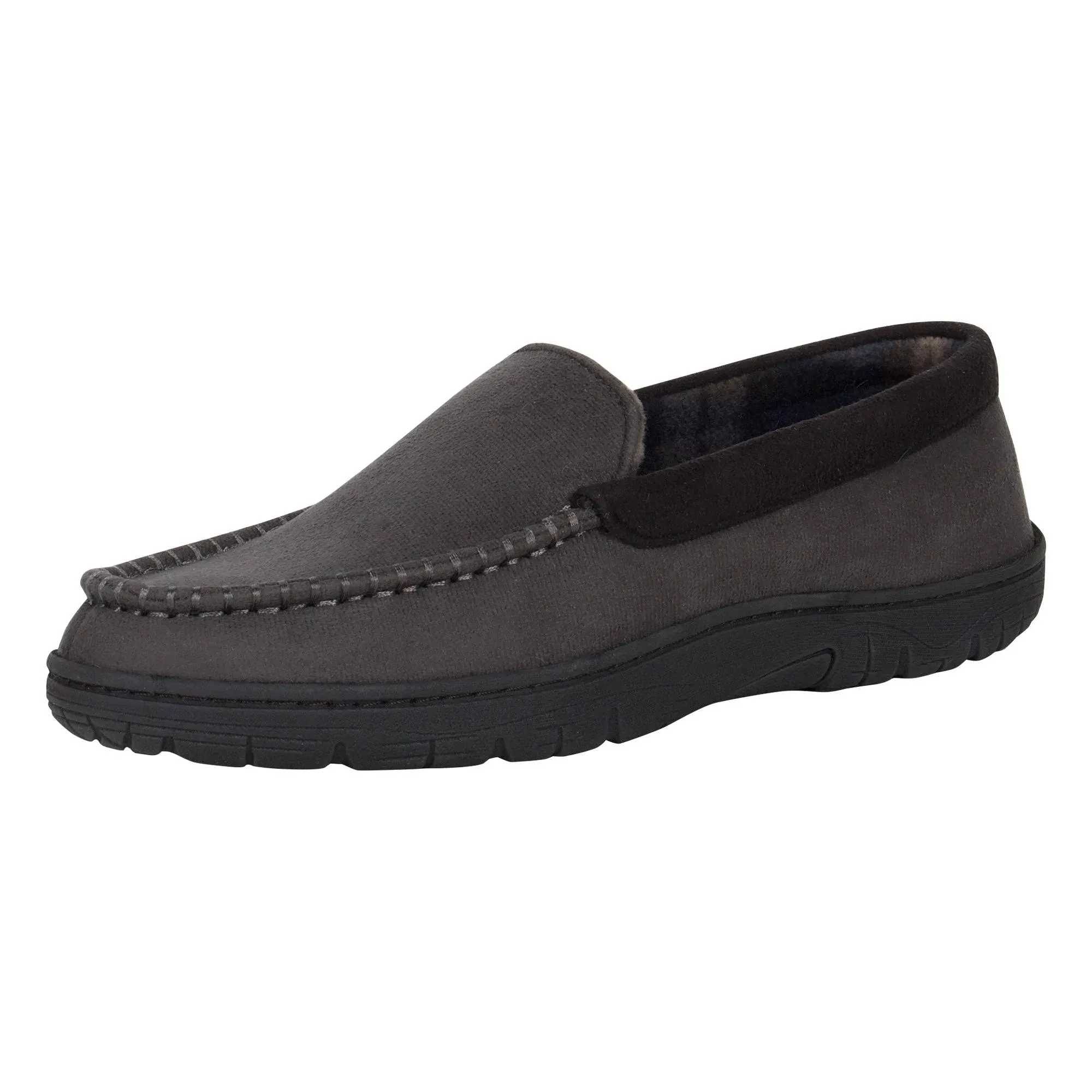 Hanes Men's Textured Moccasin Slipper