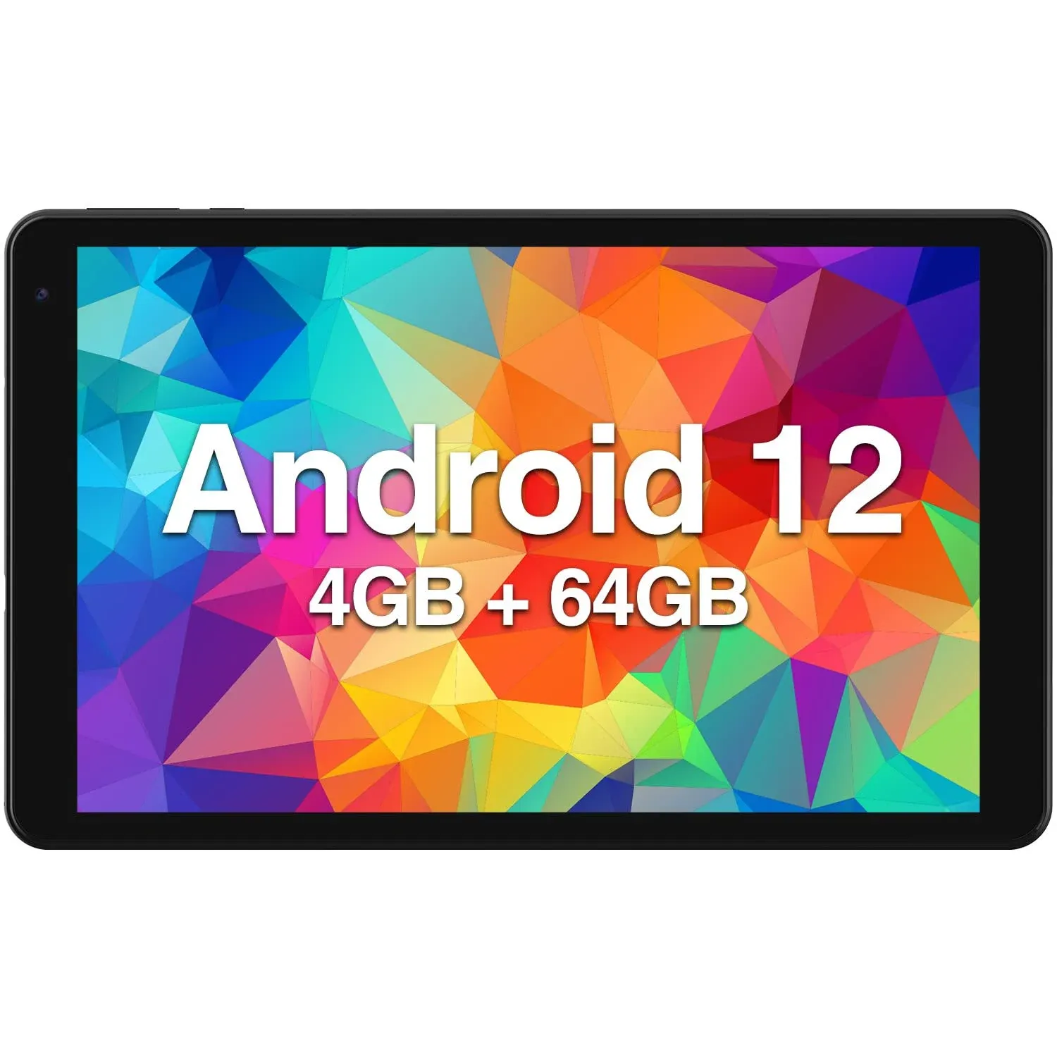 Fusion5 2023 New 10.1" Android 12 Tablet, F202 Full HD Ultra Slim Tablet PC (64GB Storage, 4GB RAM, Quad Core CPU, WiFi, Bluetooth, 1920x1200 IPS Screen, Type C, 13MP & 5MP Cameras)