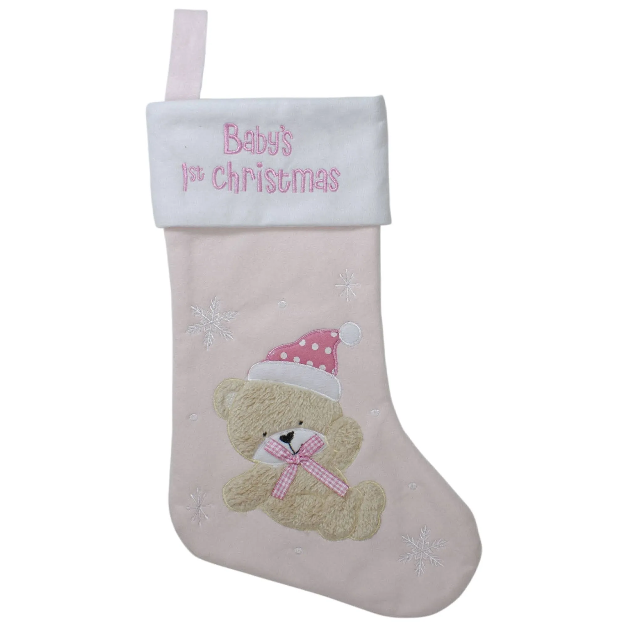 Northlight Baby's 1st Christmas Embroidered Teddy Bear Christmas Stocking