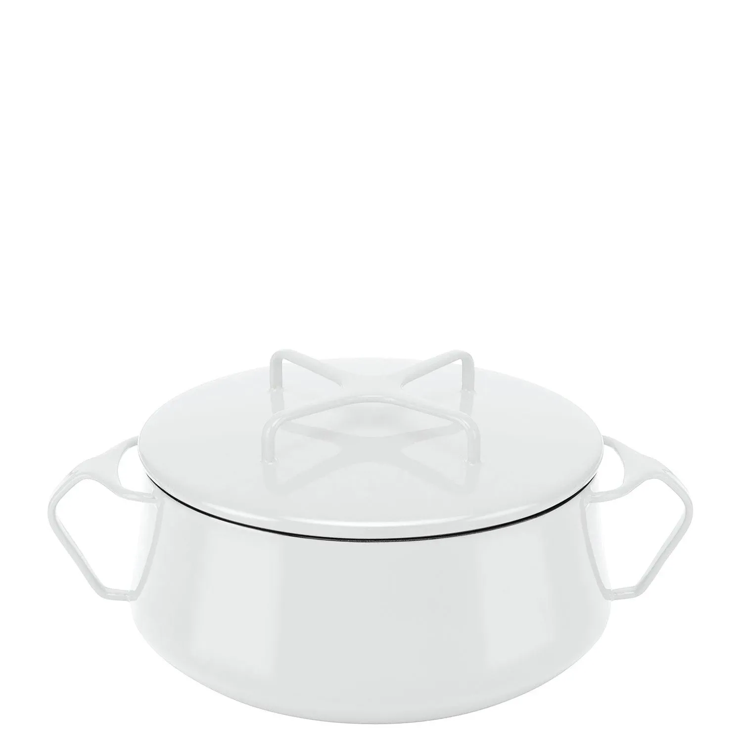 Kobenstyle White (Newer, 2012) 2 Quart Metal Covered Casserole by Dansk