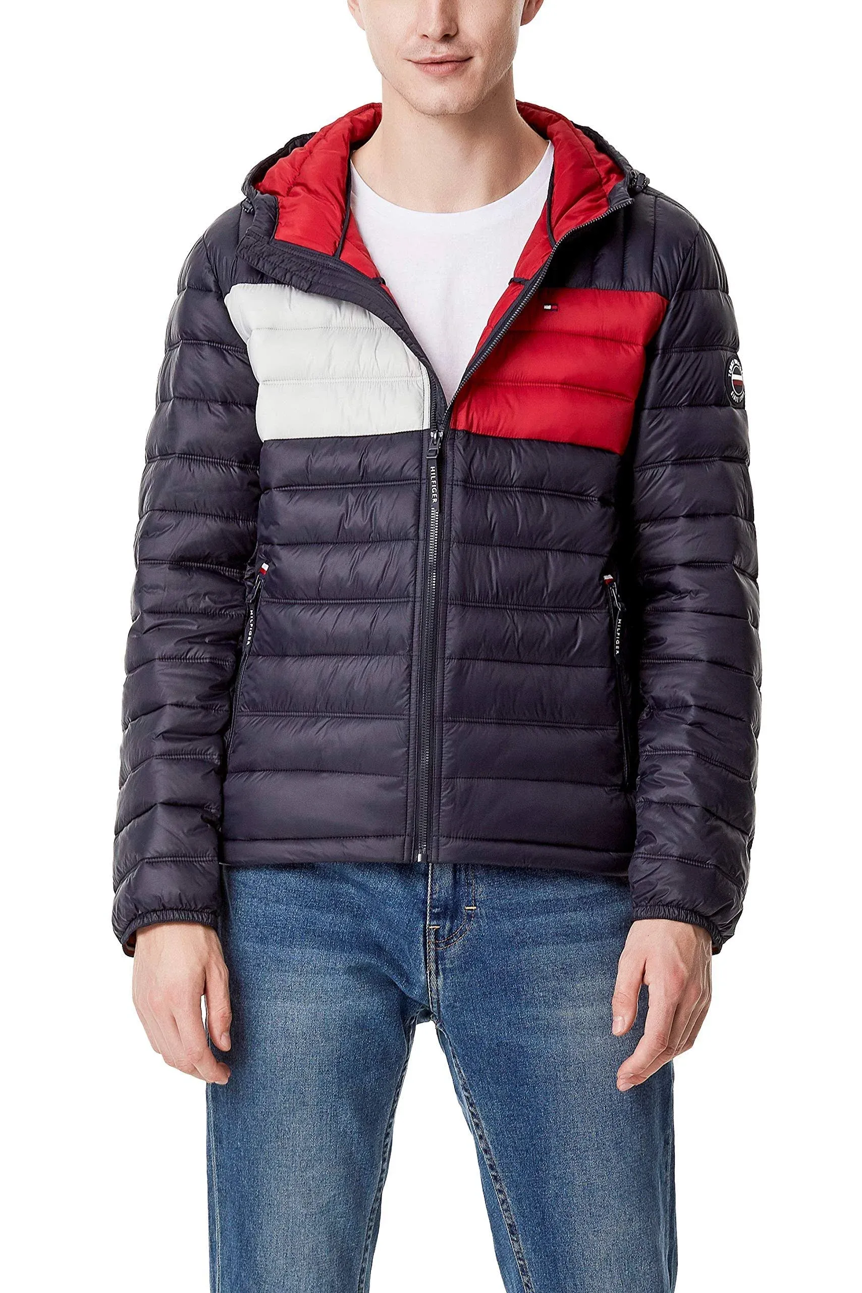 Tommy Hilfiger Men's Water Resistant Ultra Loft Filled Hooded Puffer Jacket