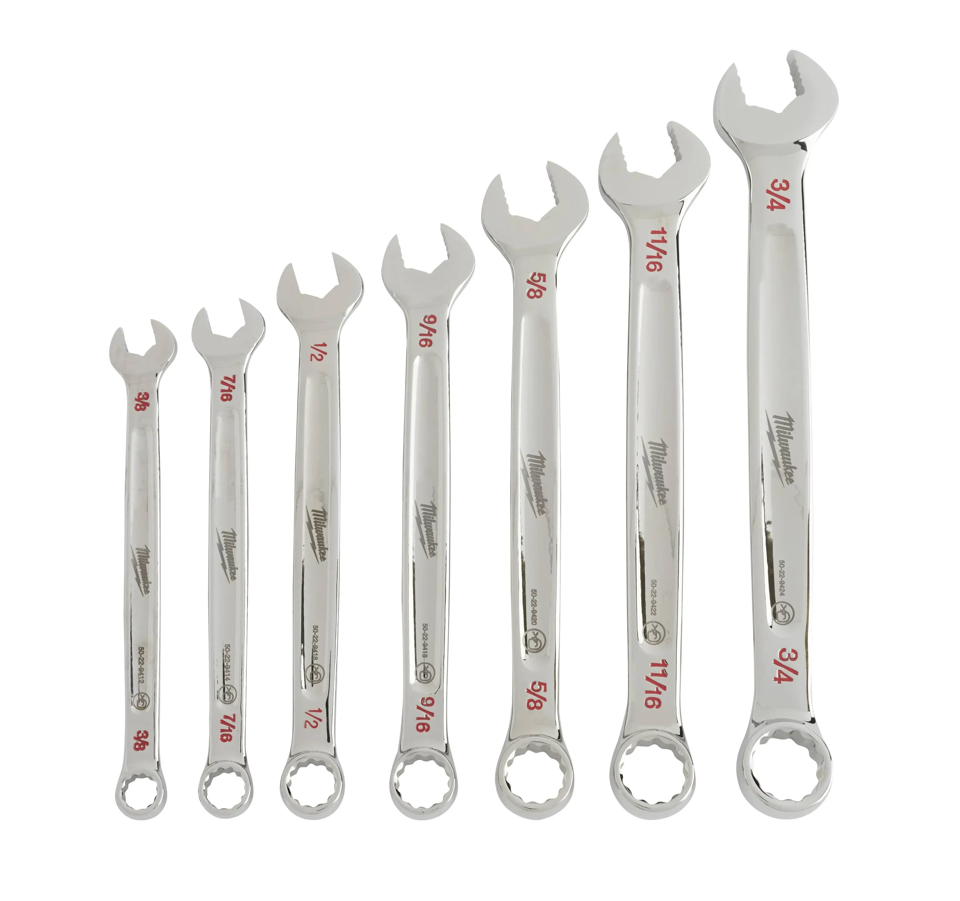 Milwaukee 7-Piece Combination SAE Wrench Set