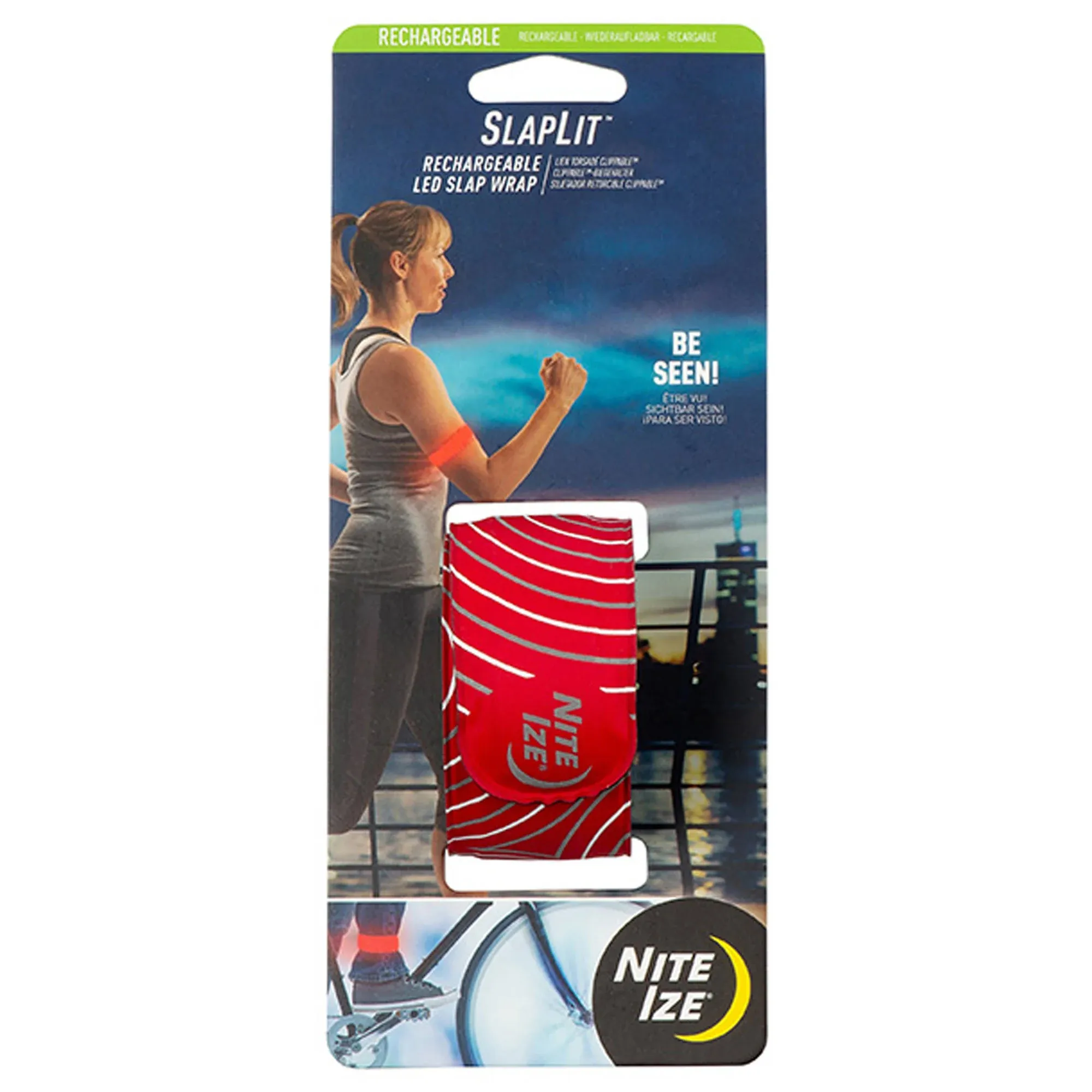 Nite Ize SlapLit Rechargeable LED Slap Wrap - Red