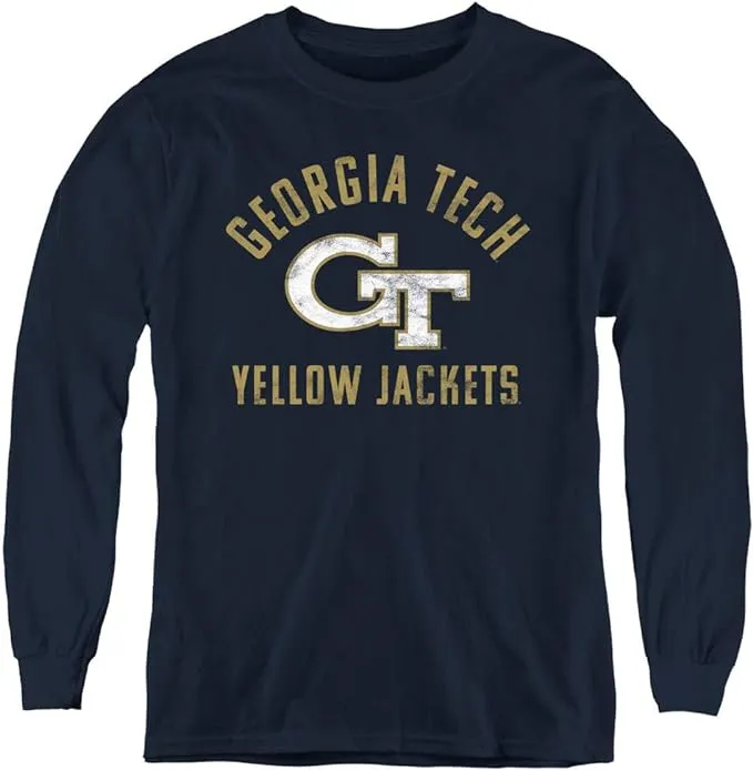 Georgia Tech Official Yellow Jackets Logo Youth Long Sleeve T Shirt