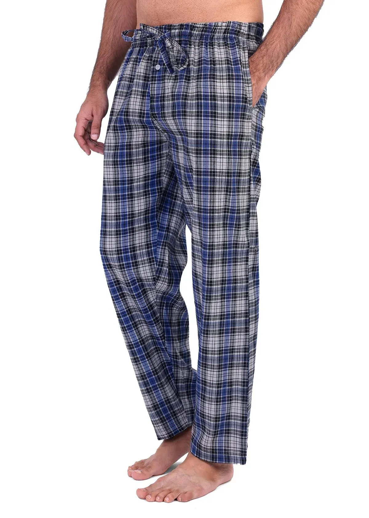 IZOD Men's Poly-Rayon Yarn-dye Woven Sleep Pant Pajama Bottom