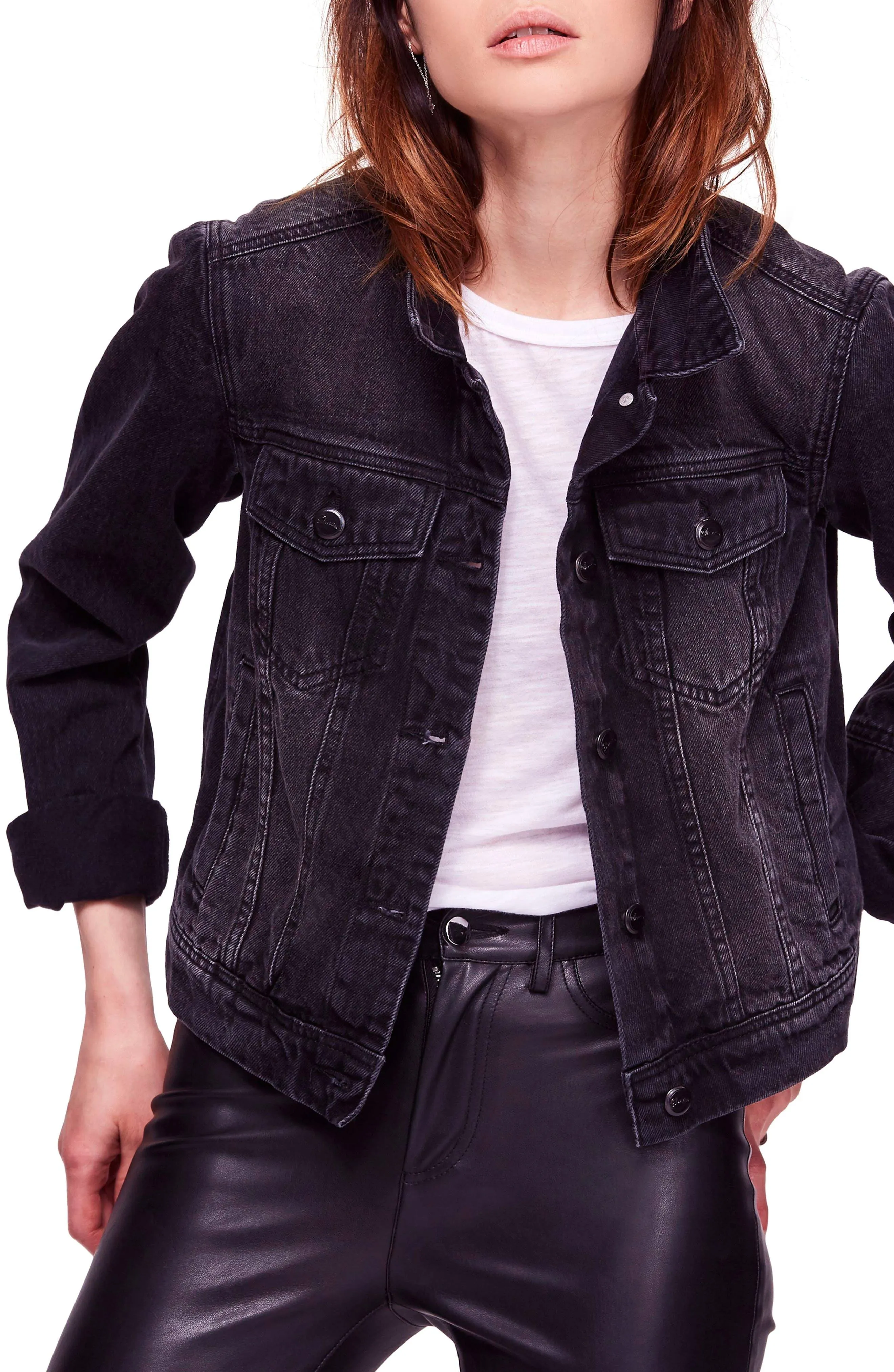 Free People Women's Rumors Denim Jacket