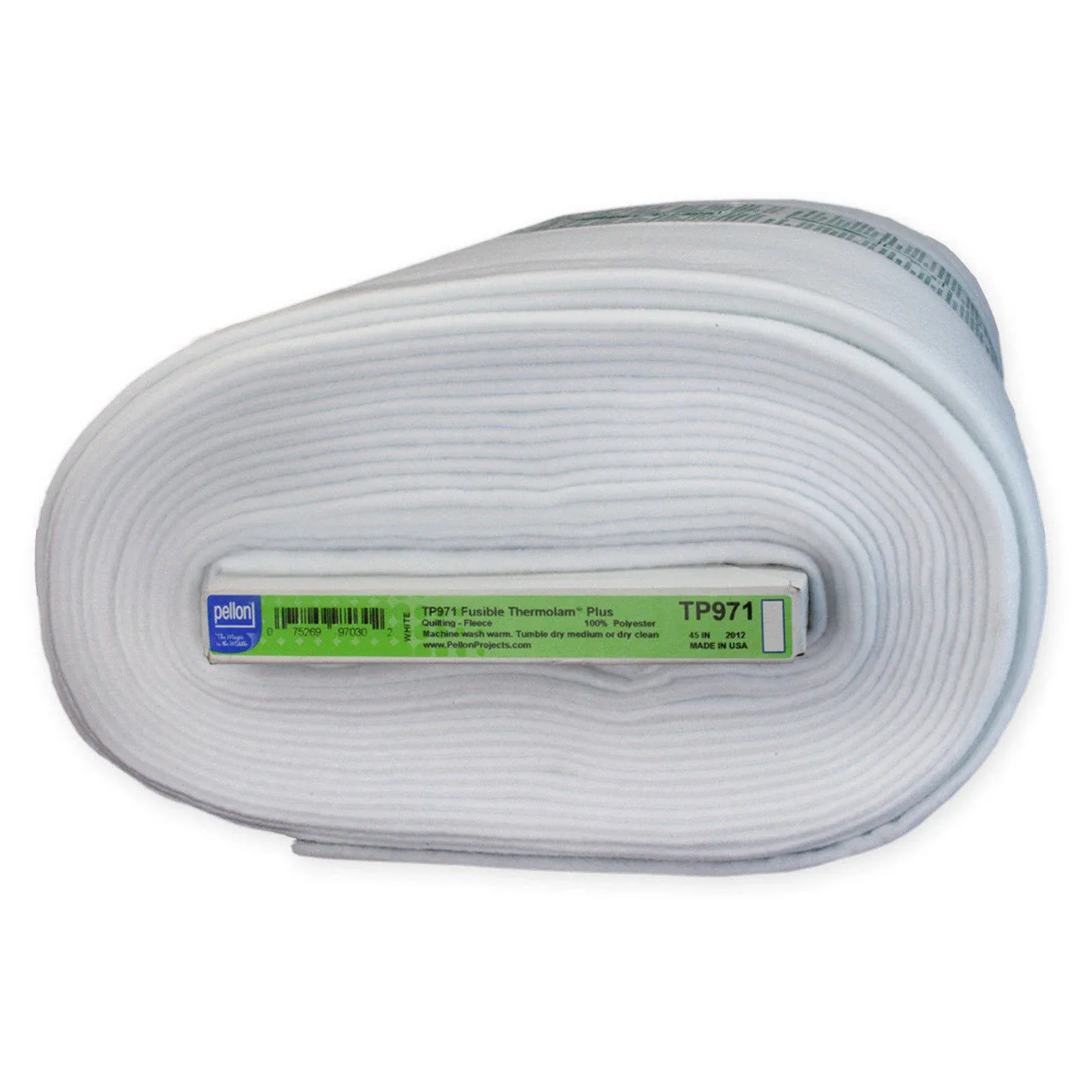 Pellon Thermolam Plus Fusible Fleece-White 45X15yd FOB: MI