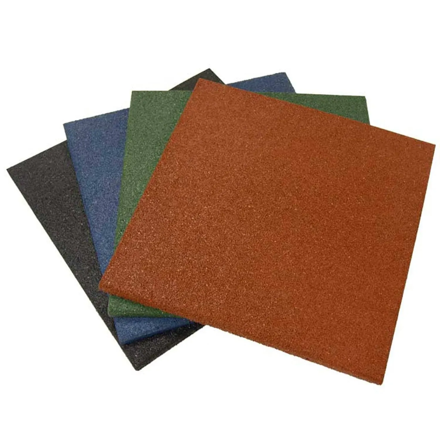 Rubber-Cal Eco-Sport Floor Tile-Pack of 3, Green, 1 x 20 x 20-Inch