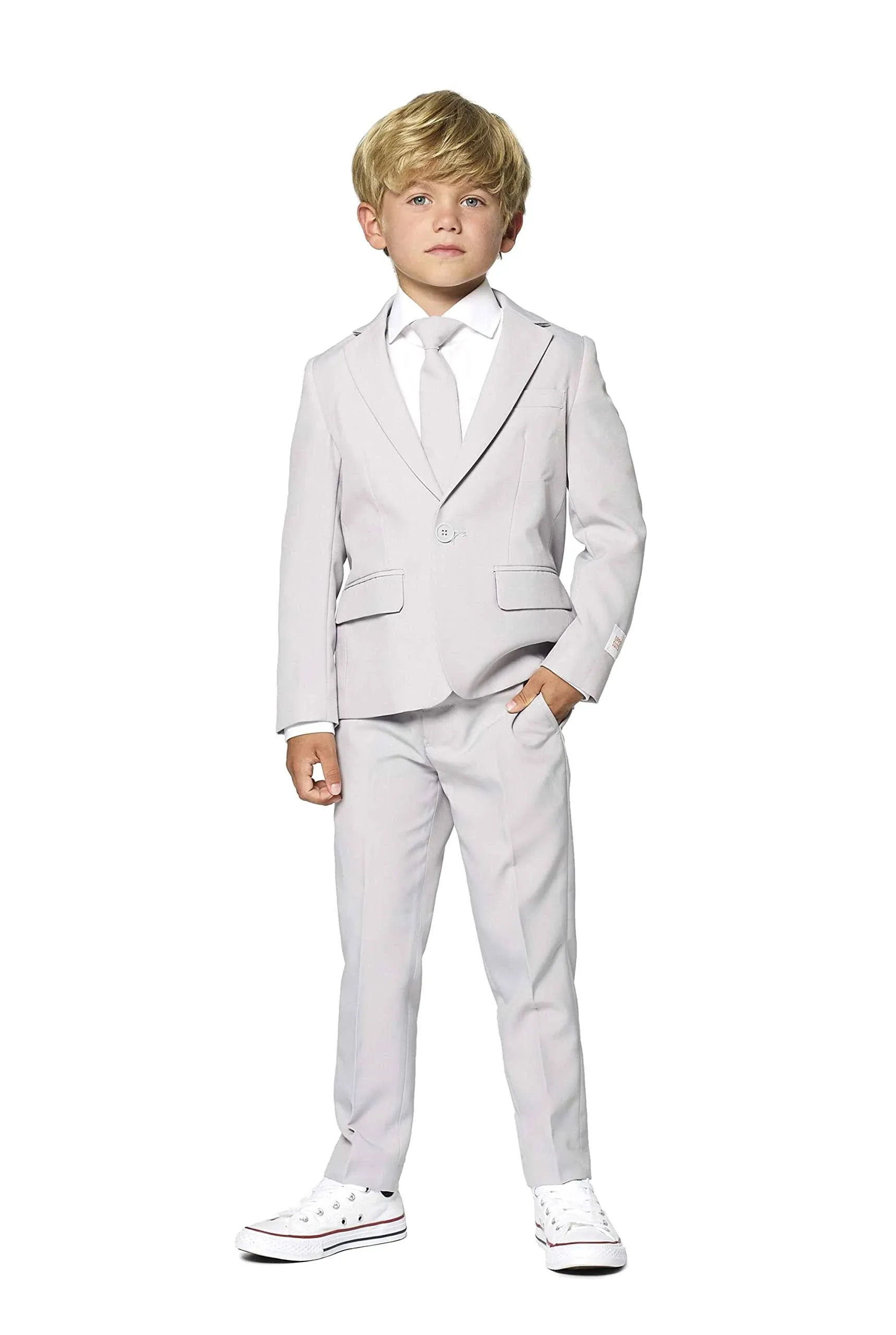 Opposuits Big Boys Groovy Solid Suit - Grey