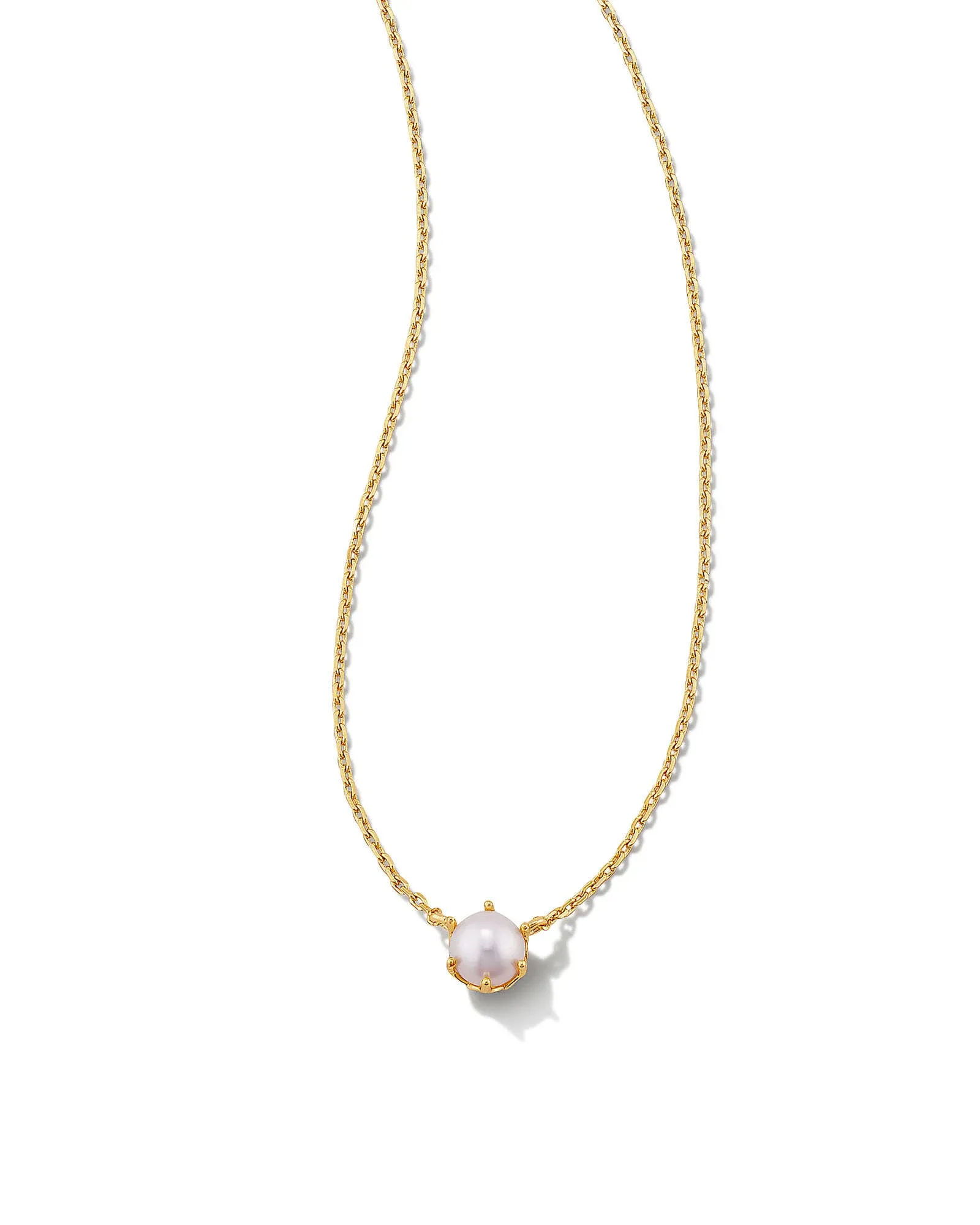 Kendra Scott: Ashton Pearl Pendant Necklace Gold / White