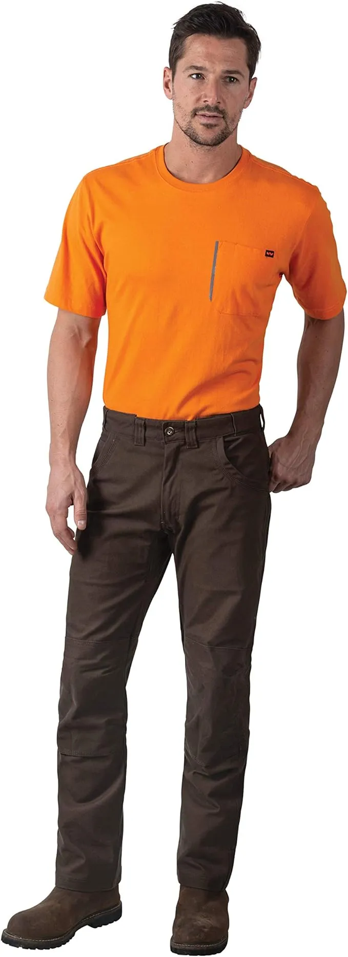 Walls yp833 Ditch Digger Double Knee Pants - Bark Brown, 30