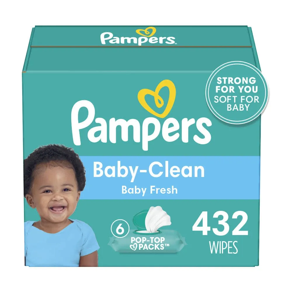 Pampers Baby Clean Fresh Scented Baby Wipes (Select Count)