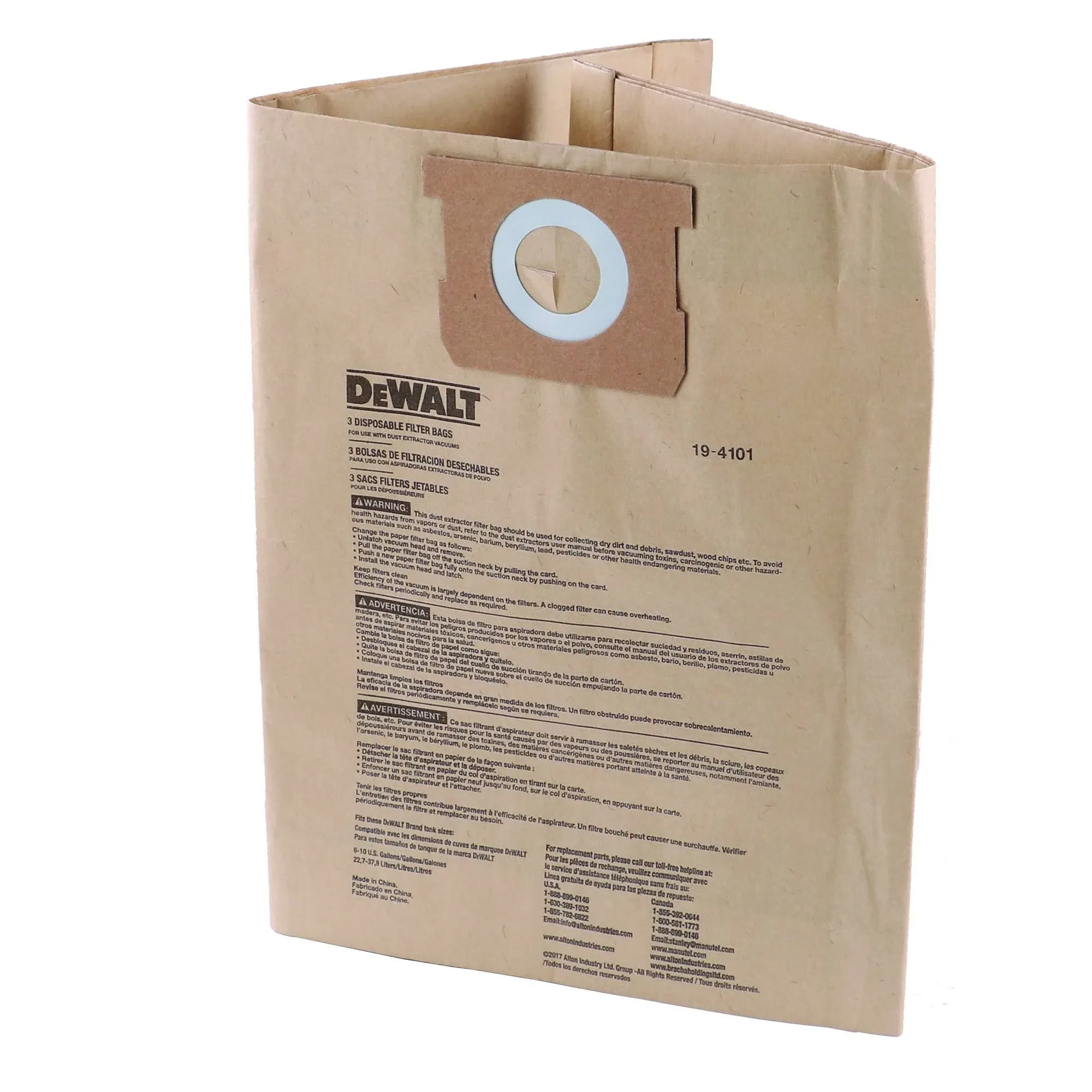 DeWalt Dust Bag 6 10 Gallon