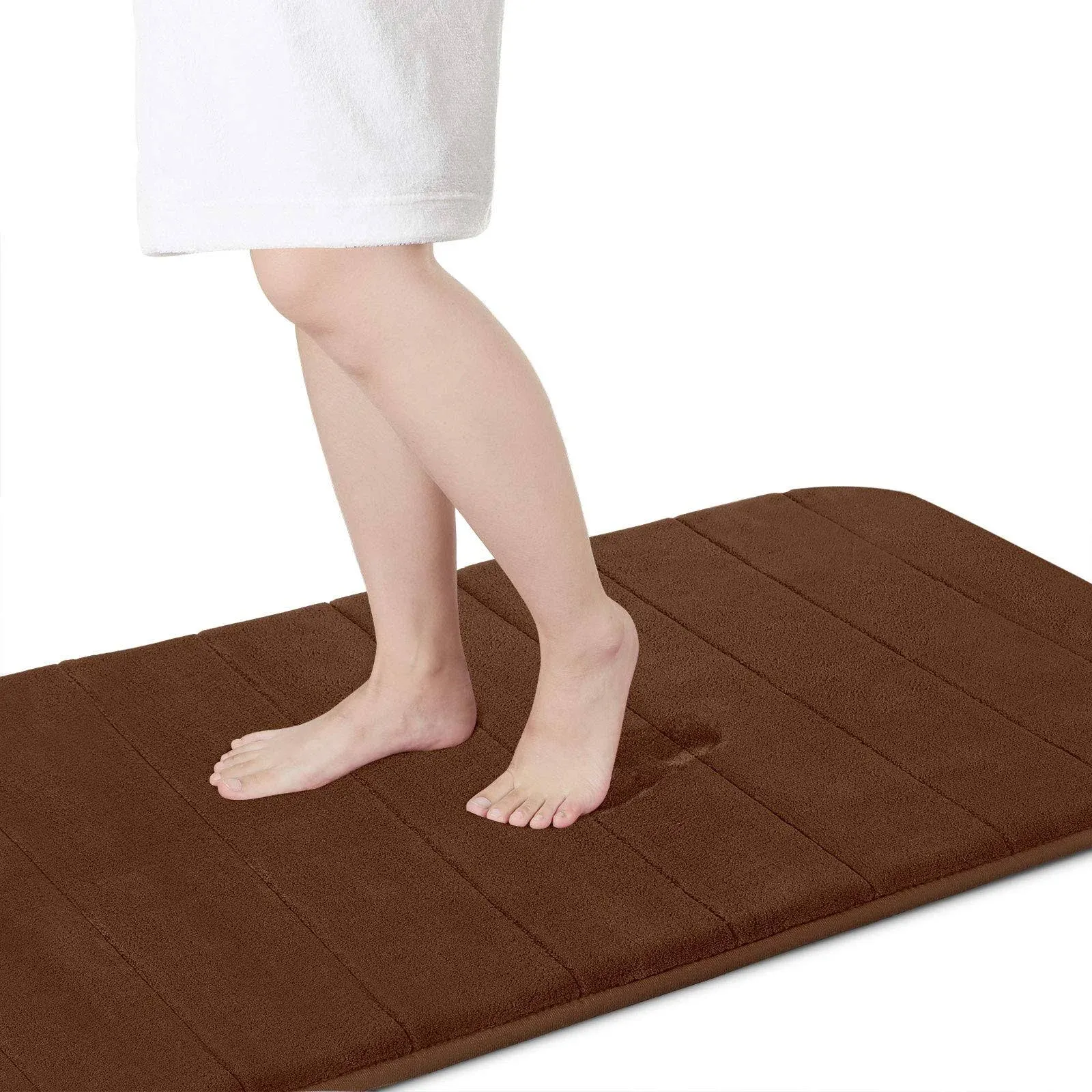 Yimobra Memory Foam Bath Mat Large Size,60.2 x 24 Inches, Soft and Comfortable ...