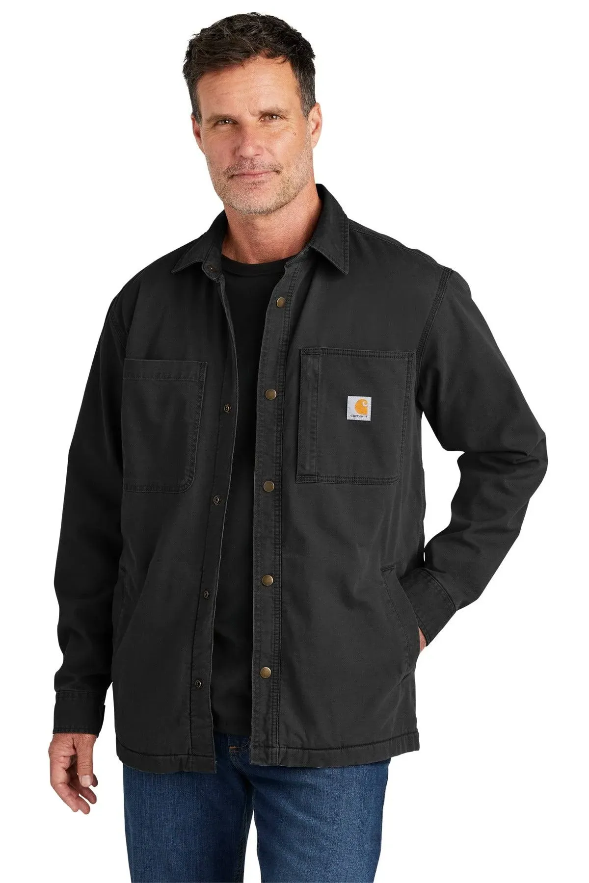 Carhartt Men's Rugged Flex Relaxed Fit Midweight Flannel Fleece-Lined Shirt