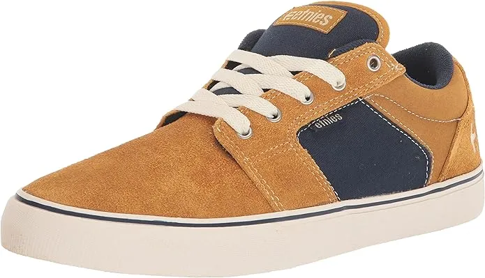 Etnies Barge Ls Mens Tan Blue Skate Sneakers