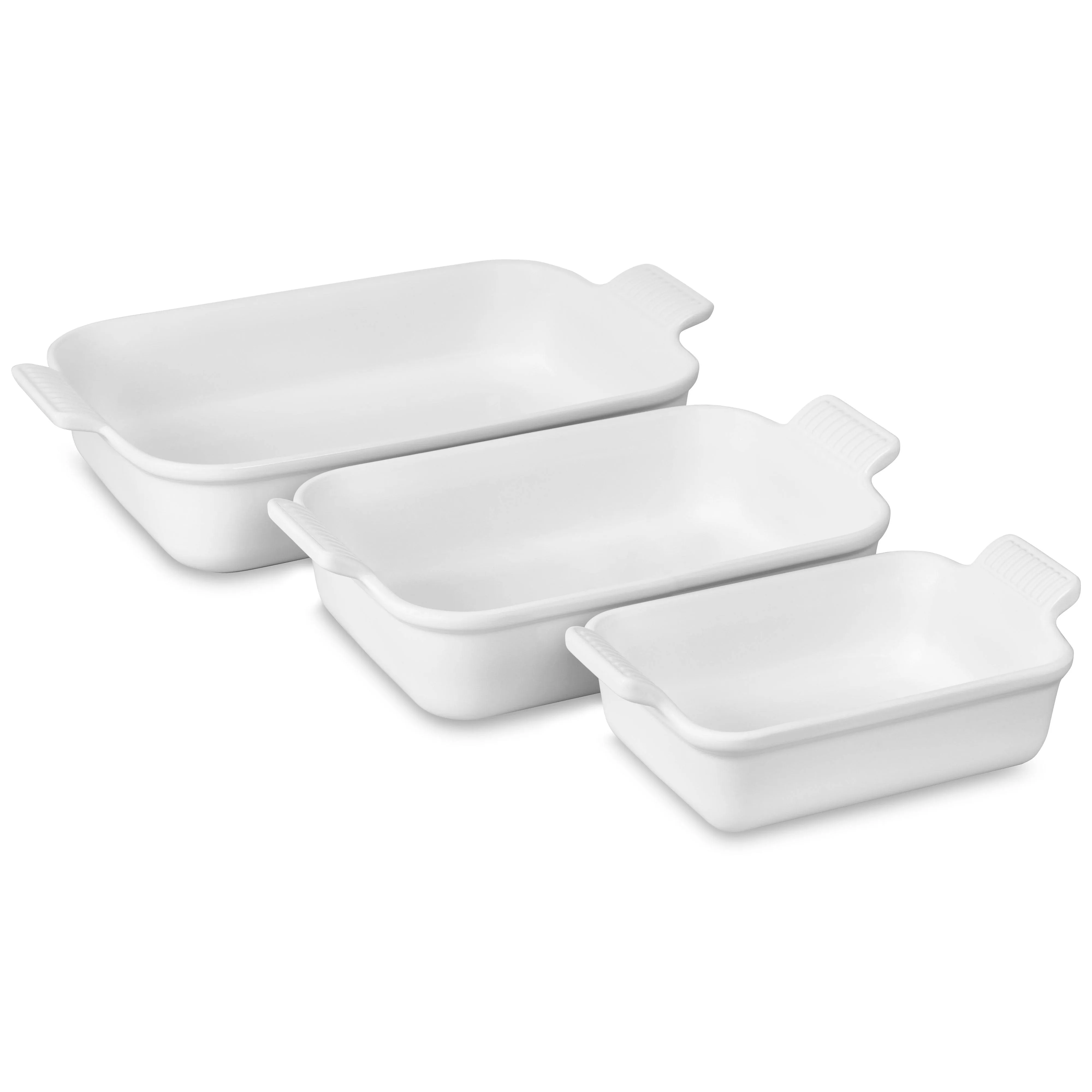 Le Creuset Heritage 3 Piece Rectangular Baking Dish Set