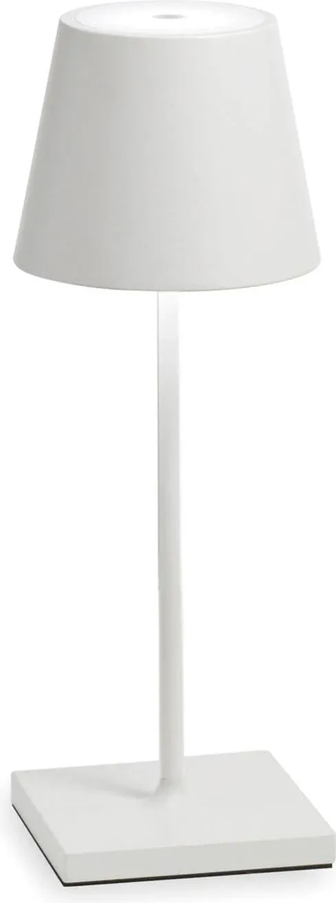 Ai Lati Lights Poldina PRO Rechargeable LED Table Lamp - Color: Silver - Size: Small - LD0320BFA