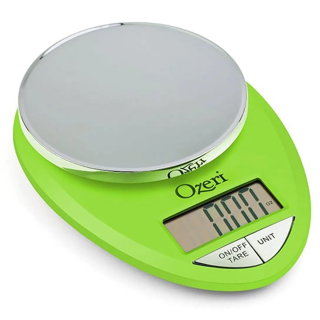 Ozeri Pro Digital Kitchen Food Scale, 0.05 oz / 1 G to 12 lbs / 5.4 kg - Green